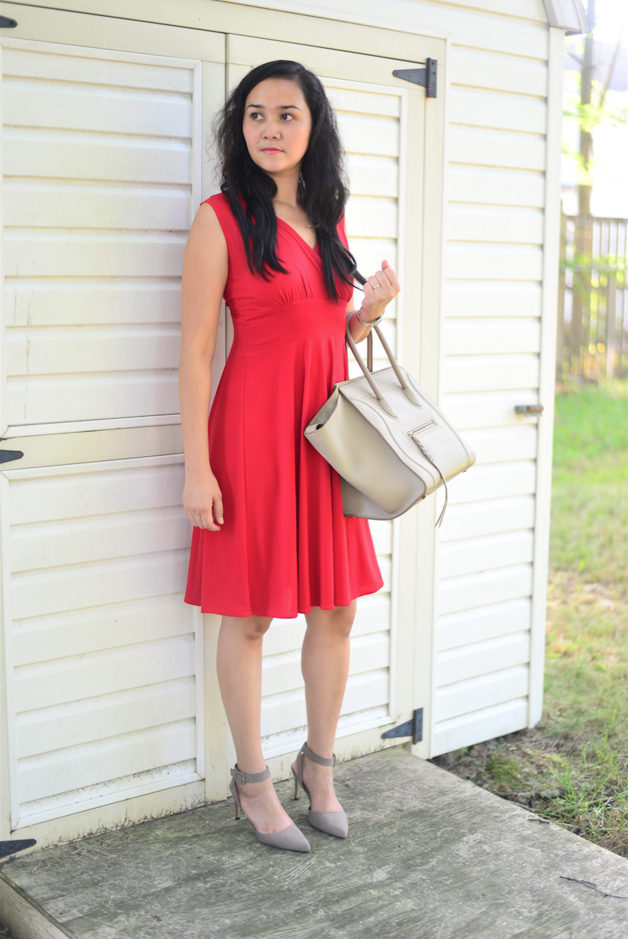 Back in Stock: The Audrey Dress in Scarlet