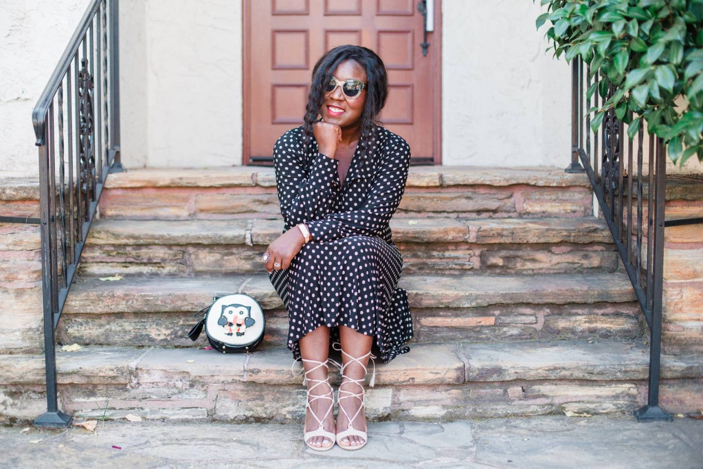 Sitting Pretty in Polka Dots
