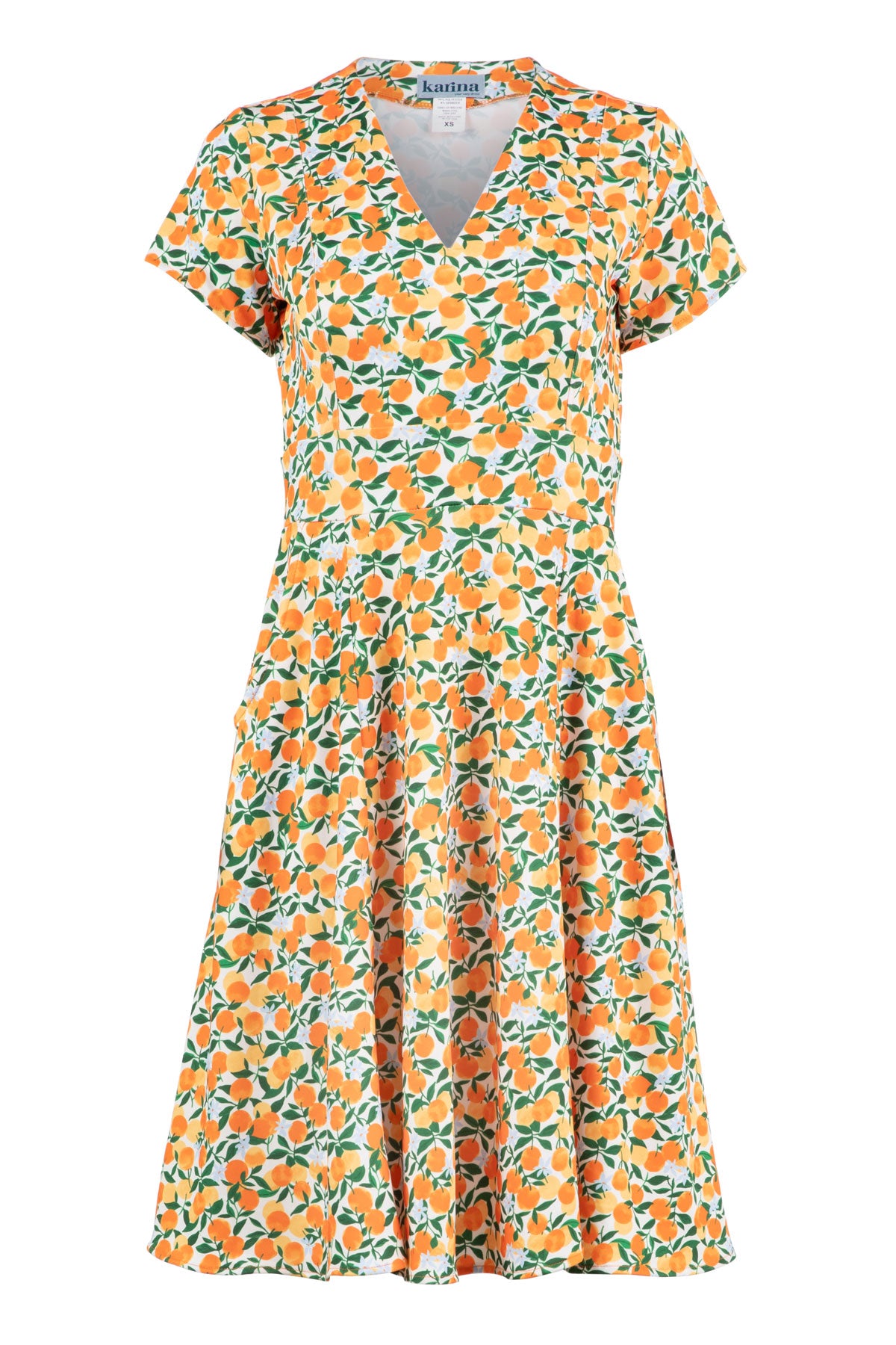 Cece Dress - Orange Grove – karina dresses