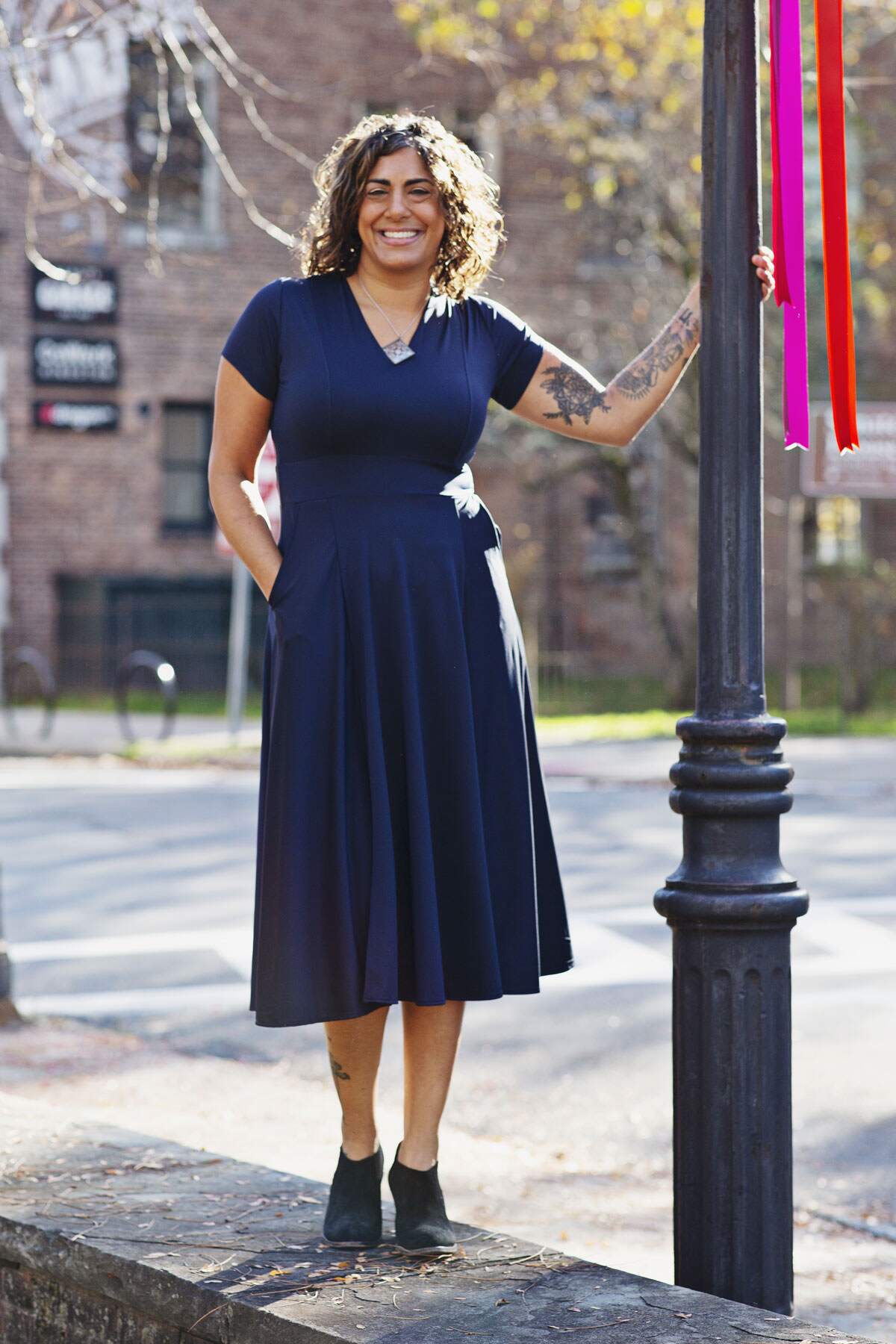 Cecelia Dress Midnight Blue – karina dresses