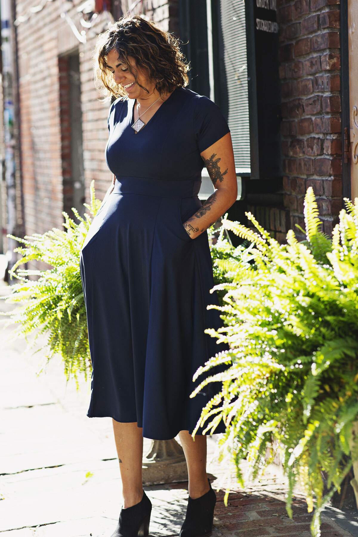Cecelia Dress - Midnight Blue S/M Cecelia Dress - Midnight Blue S/M