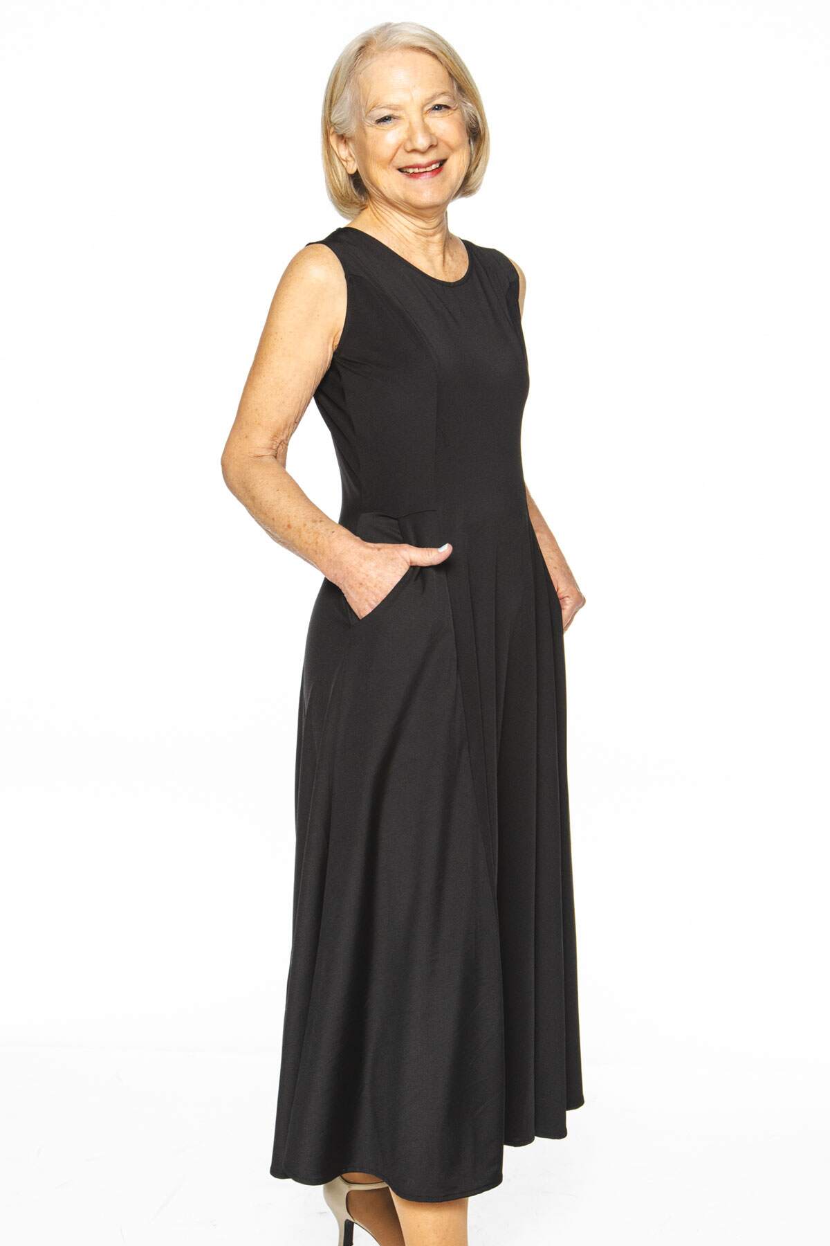 Cleo Dress Solid Black – karina dresses