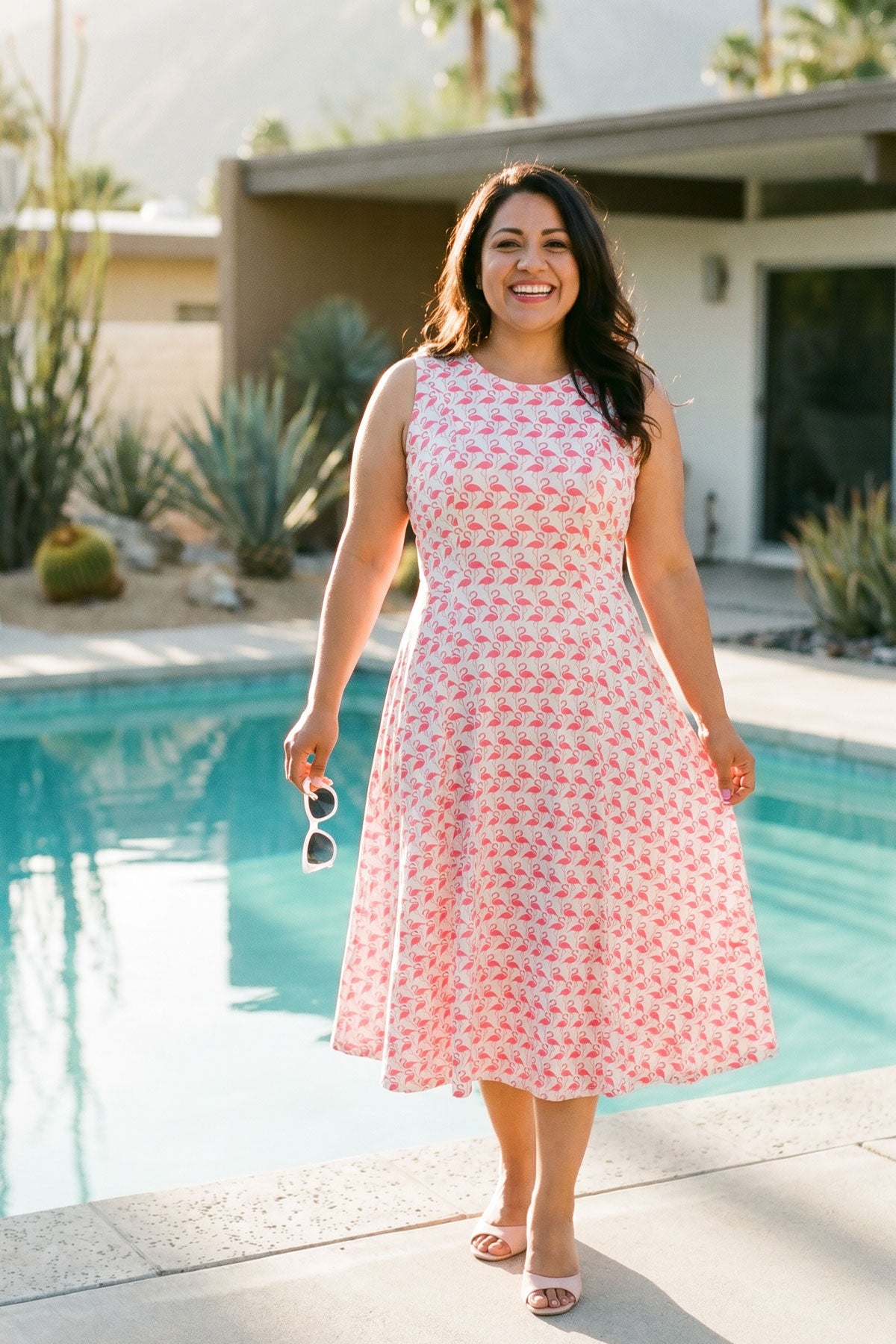 Cleo Dress - Flamingo XL Cleo Dress - Flamingo XL