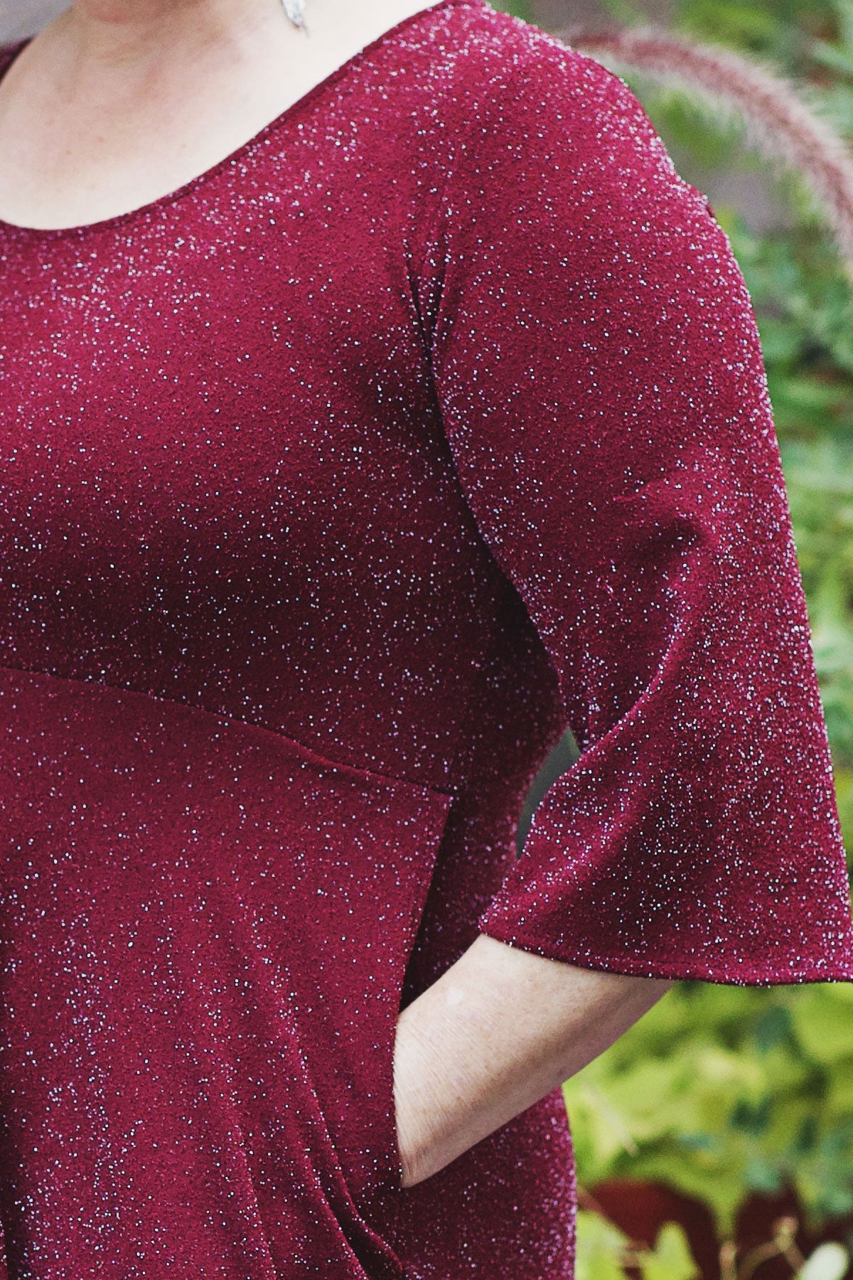 burgundy casual dress Bransley Dress