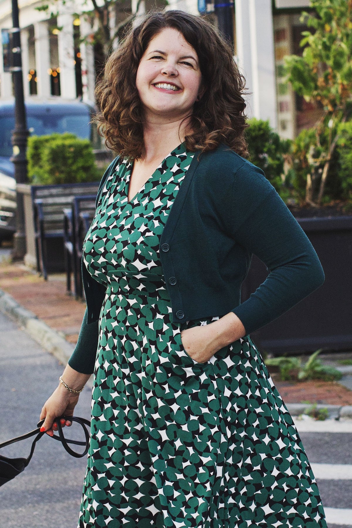Peacock Cropped Cardigan Xs