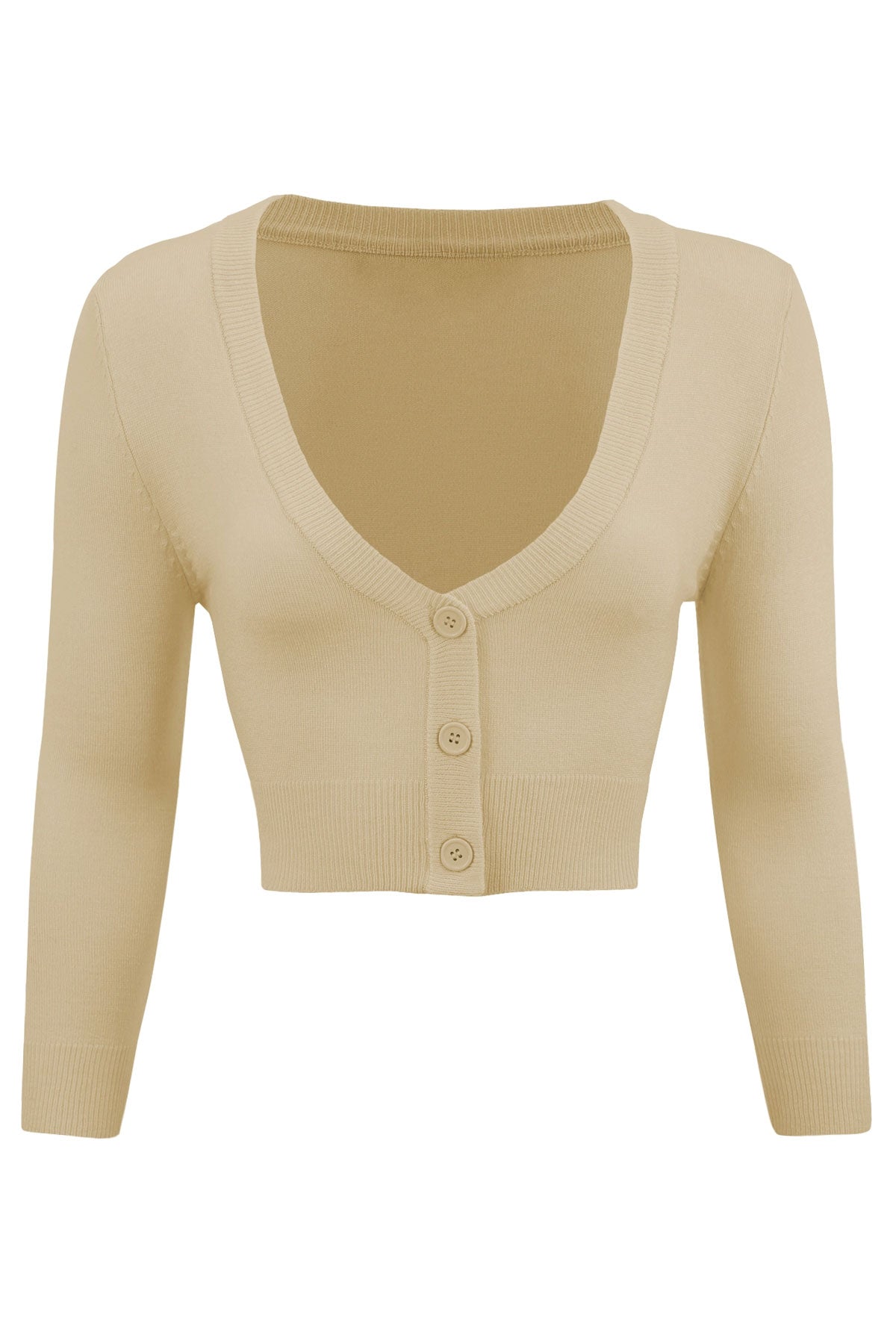 Taupe Cropped Cardigan – karina dresses