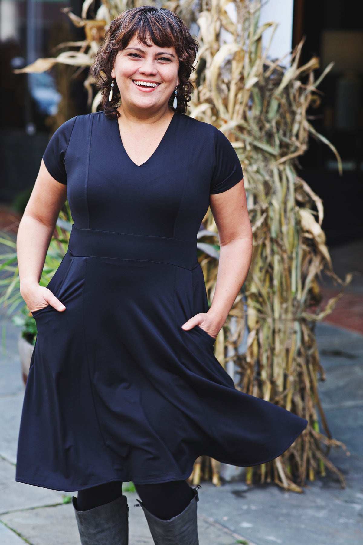 Cece Dress - Solid Black – karina dresses