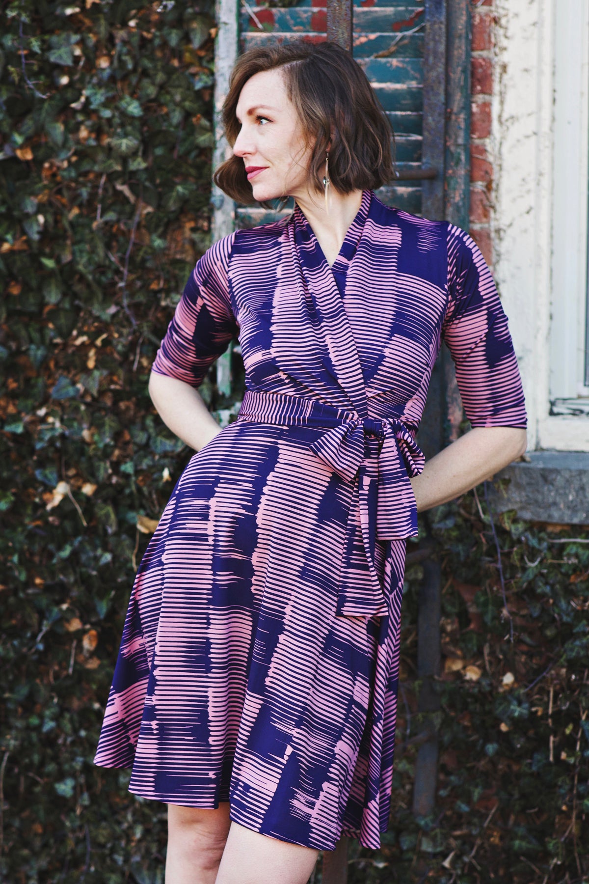 karina purple dress Karina Grimaldi Cassandra Dress in Purple