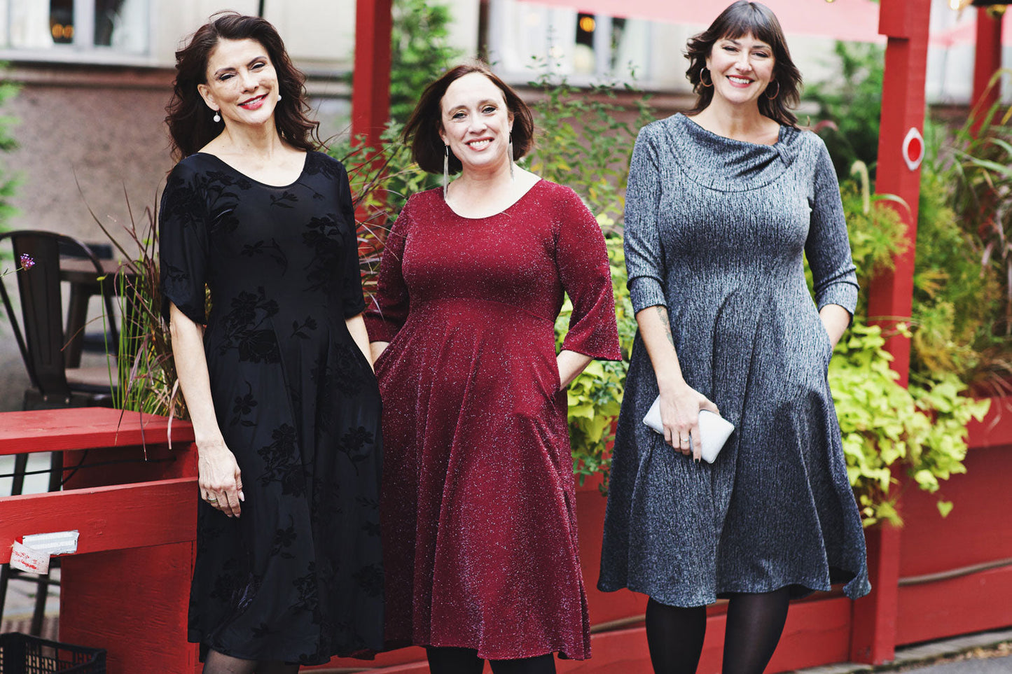 3 Women in Karina Dresses