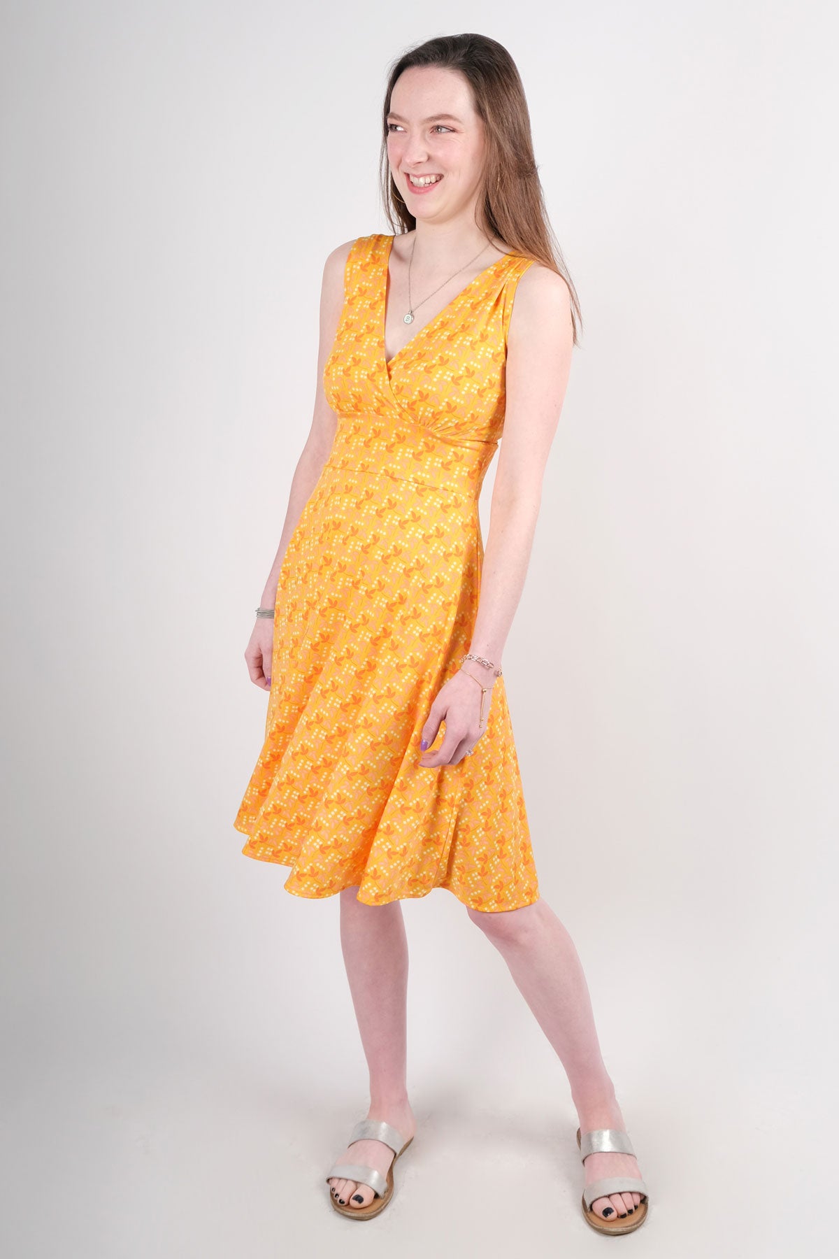 Load image into Gallery viewer, Audrey Dress - Orange You Beautiful FINAL SALE
