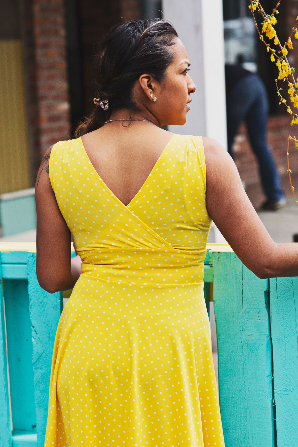 Audrey Dress - Sunshine Dot FINAL SALE