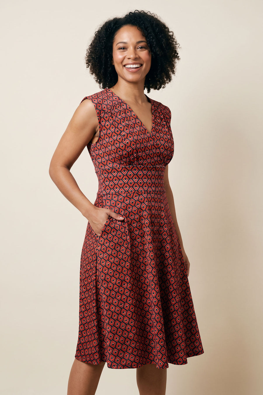 Nora Dress - Deco Sunset