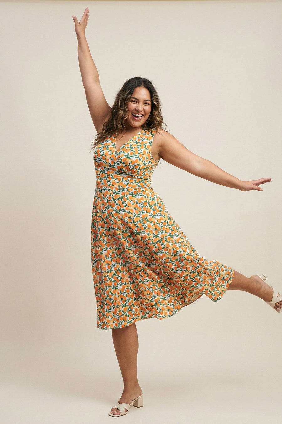 Abigail Dress - Orange Grove