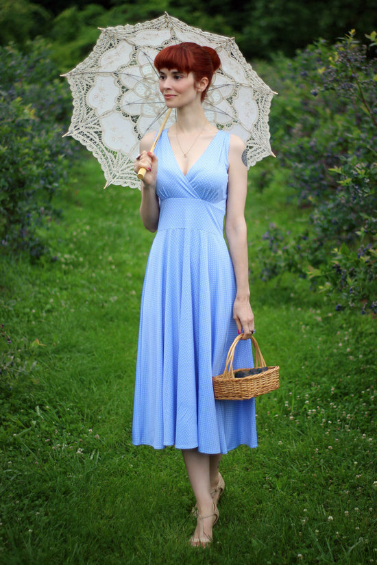 Abigail Dress - Forget Me Not Dot FINAL SALE