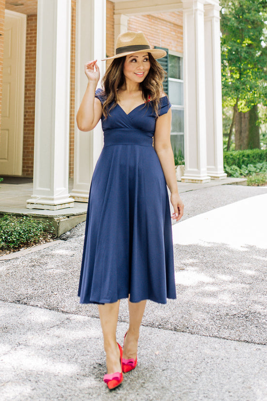 KARIN MIDNIGHT BLUE MINI DRESS