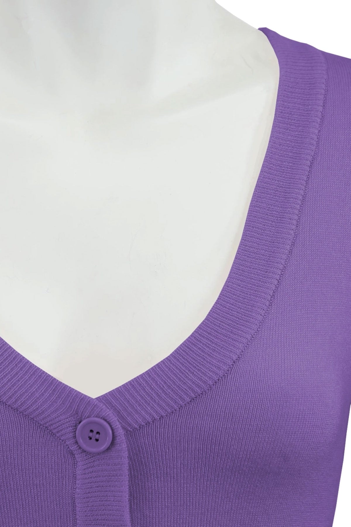 Classic Amethyst Purple Cropped Cardigan for Dresses – karina dresses
