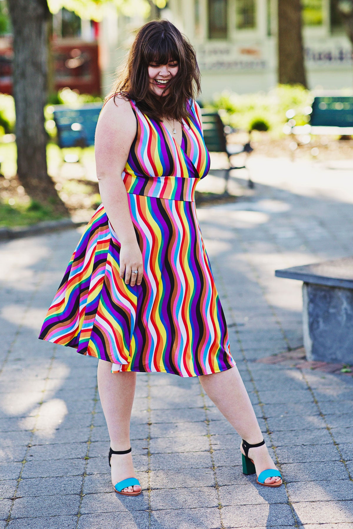 Audrey Dress - Rainbow FINAL SALE