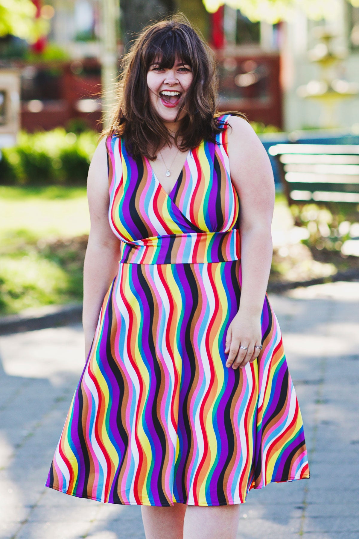 Audrey Dress - Rainbow FINAL SALE