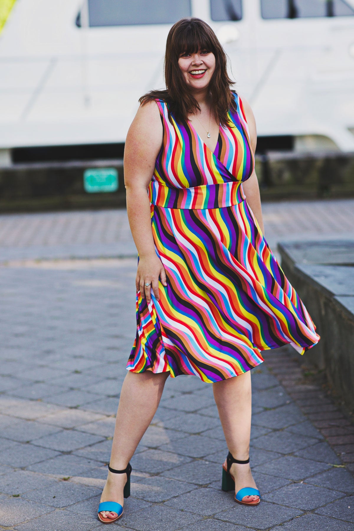 Audrey Dress - Rainbow FINAL SALE