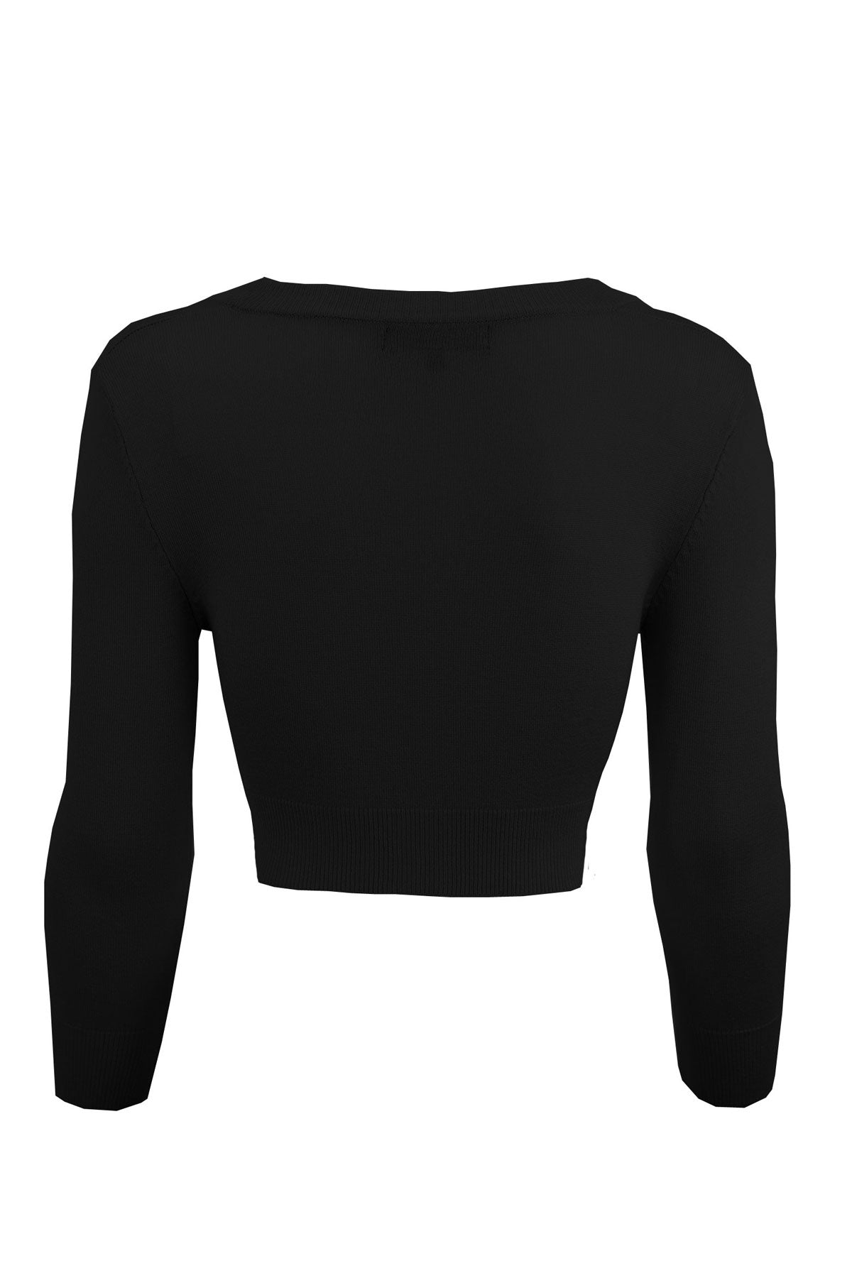 Classic Black Cropped Cardigan for Dresses – karina dresses