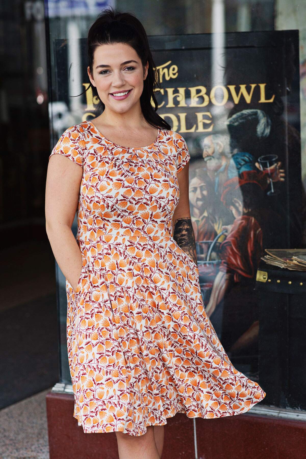 Carmen Dress - Saffron Sunset