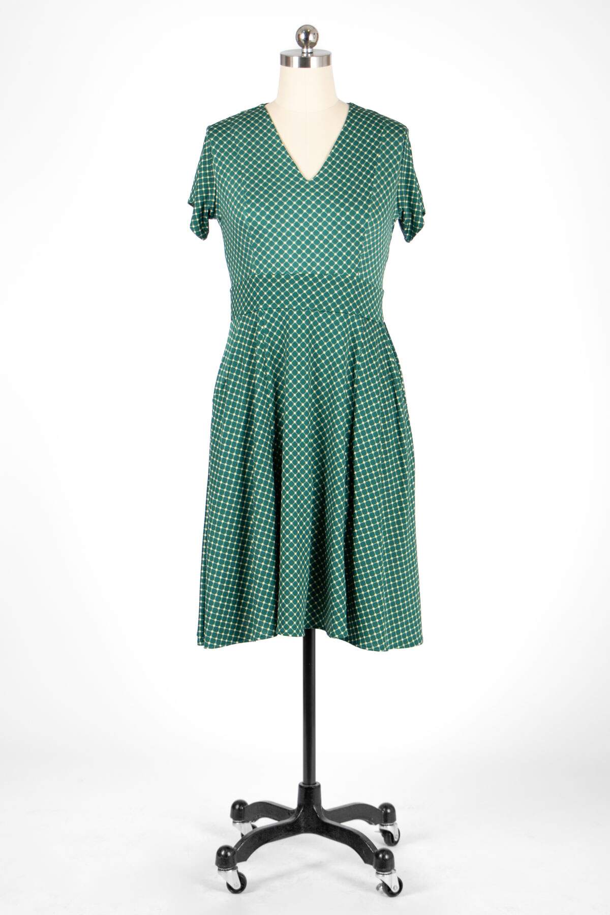 Load image into Gallery viewer, Cece Dress - Holly Cross Dots
