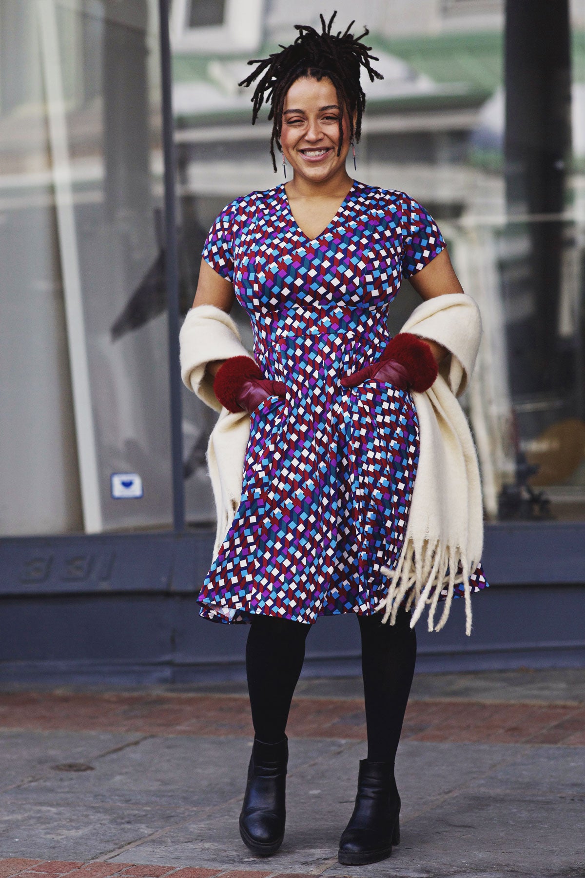 Cece Dress - Skyscraper – karina dresses