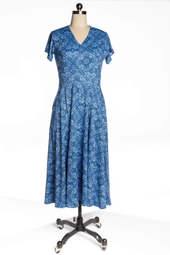 Cecelia Dress - Blue Bandana