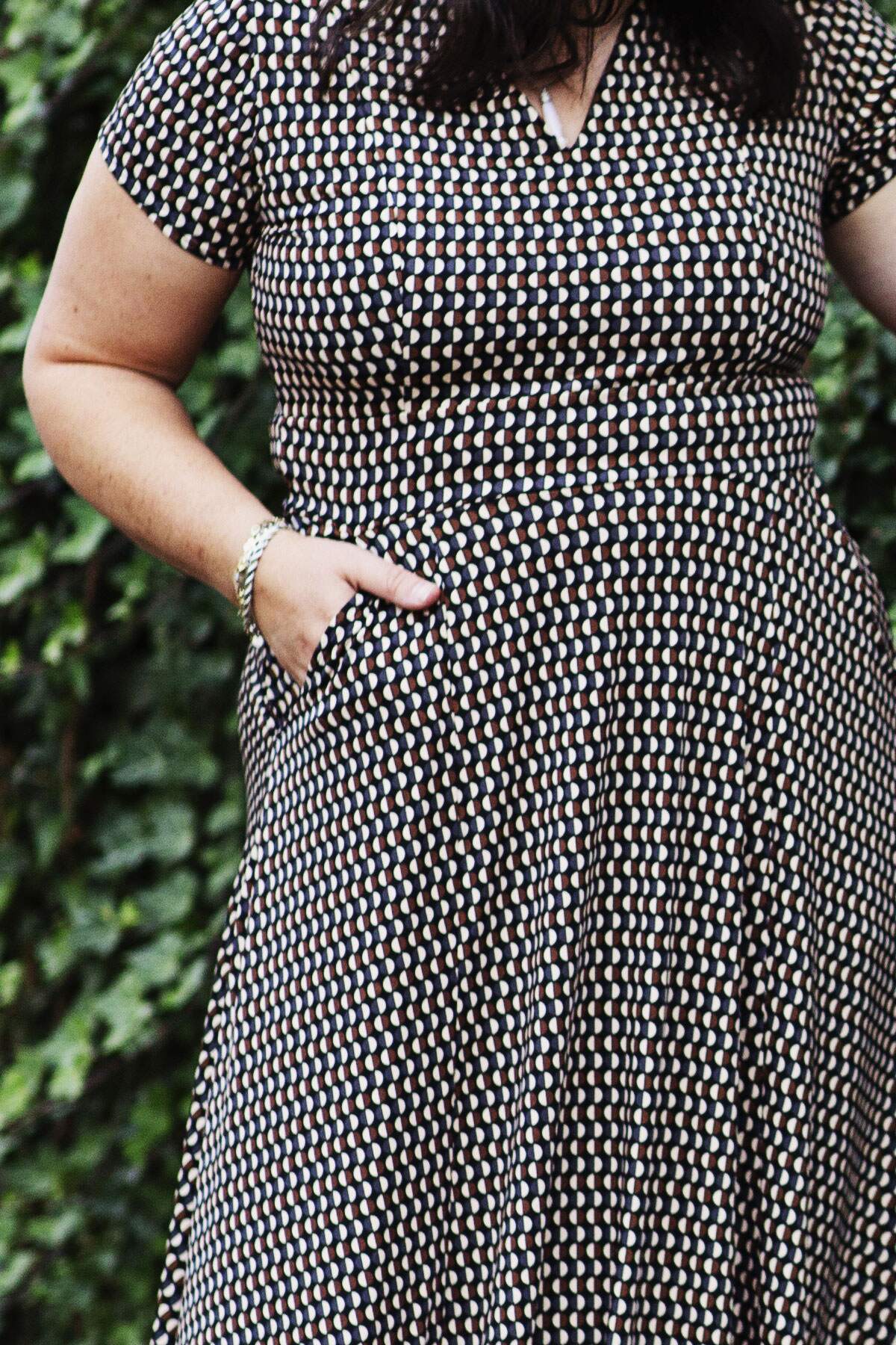 Cecelia Dress - Chestnut Half Moons