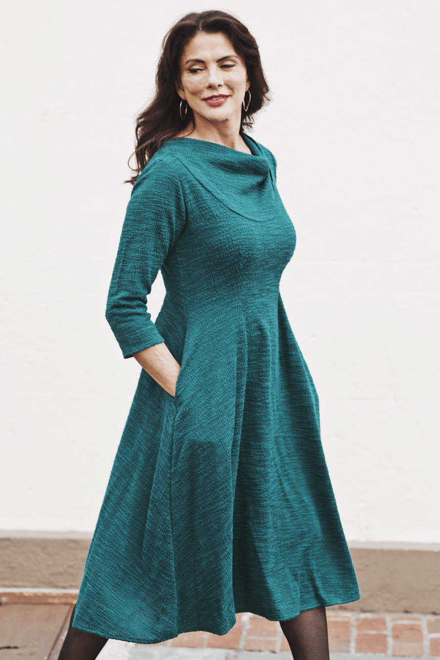 Claire Dress - Hunter Boucle