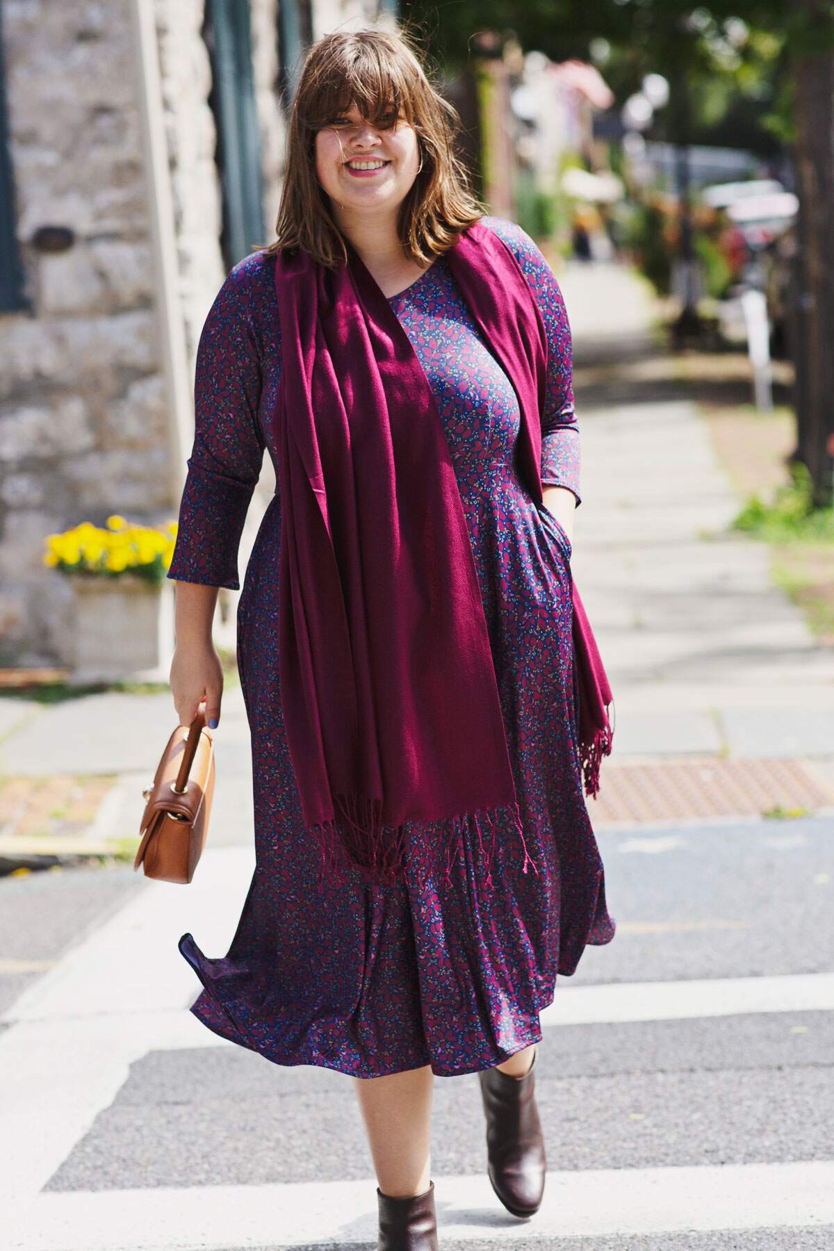 Emily Dress - Merlot