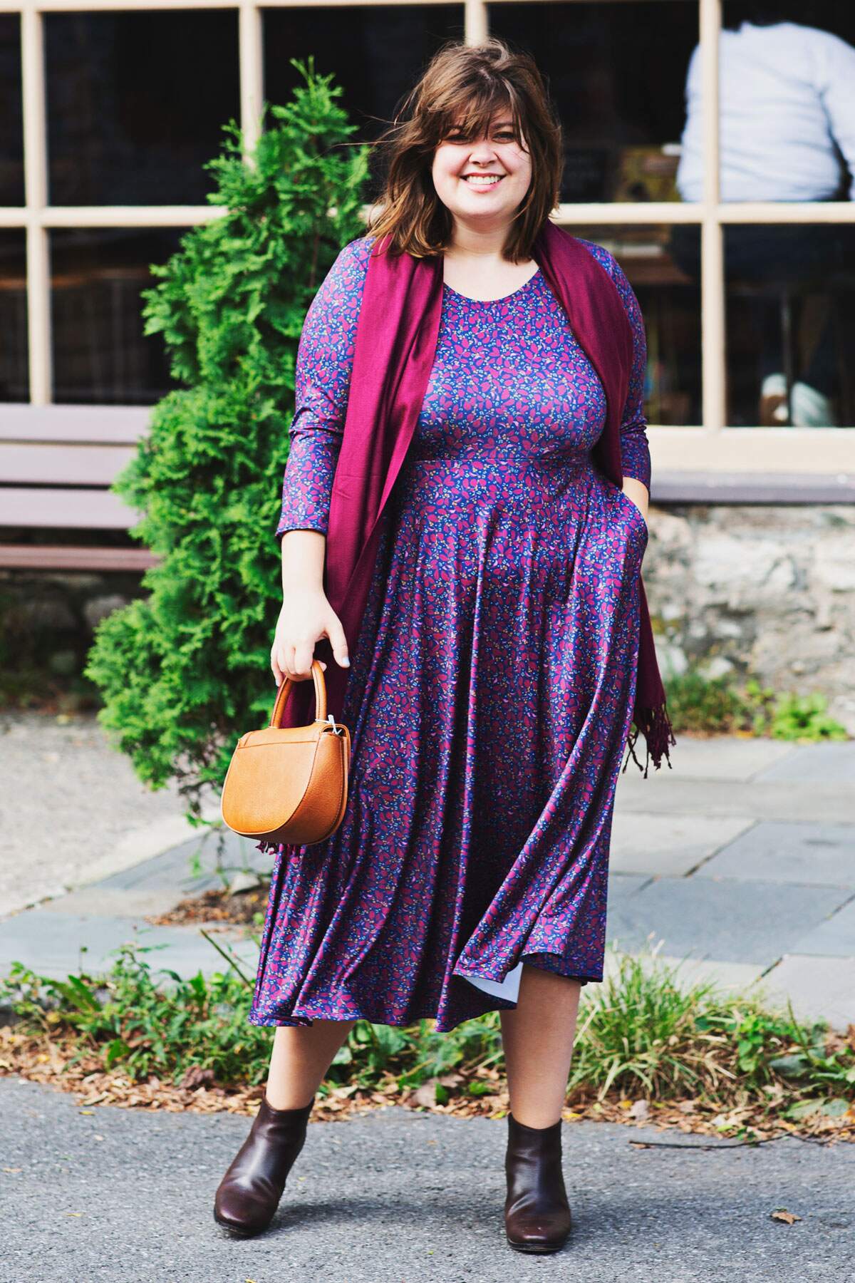 Emily Dress - Merlot