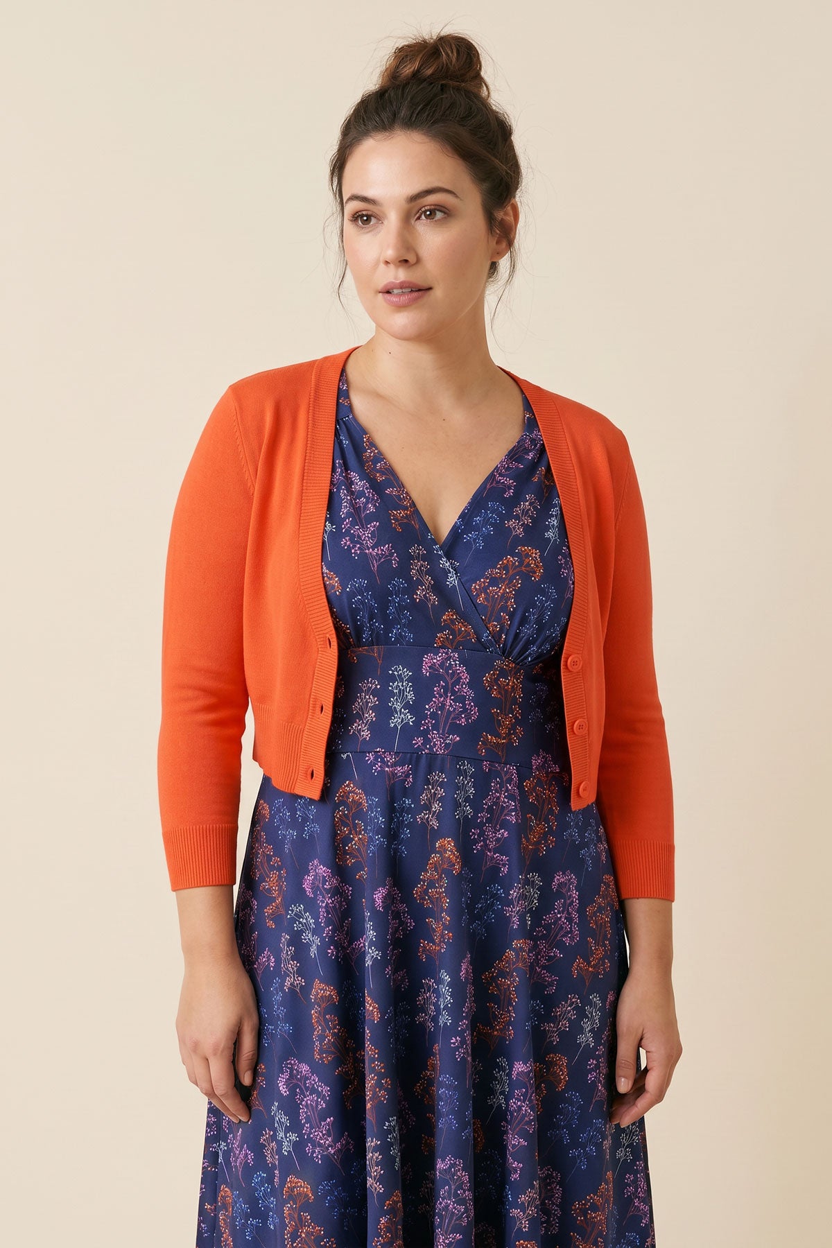 Classic Black Cropped Cardigan for Dresses – karina dresses