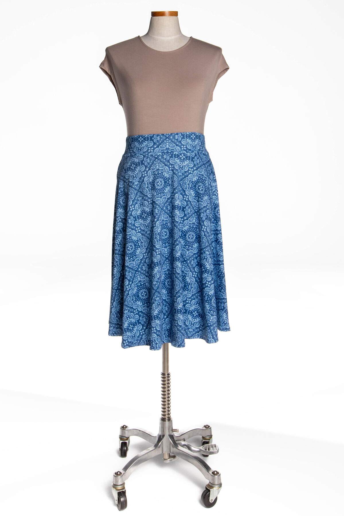 Sophia Skirt - Blue Bandana
