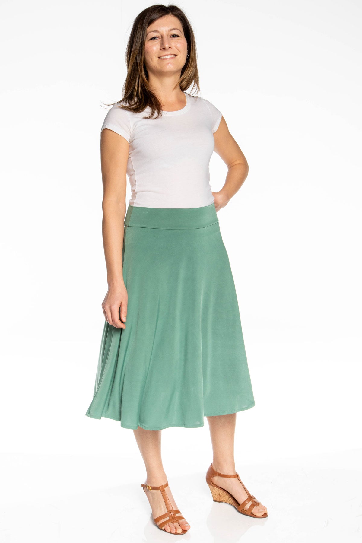Sophia Skirt - Moss Green