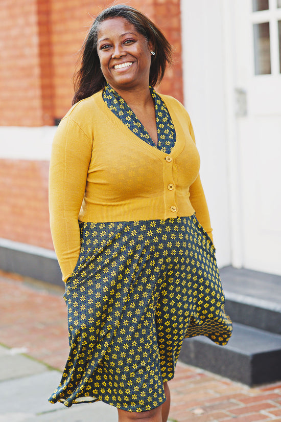 Bronze Cropped Cardigan