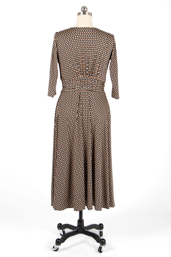 Margaret Dress - Chestnut Half Moons