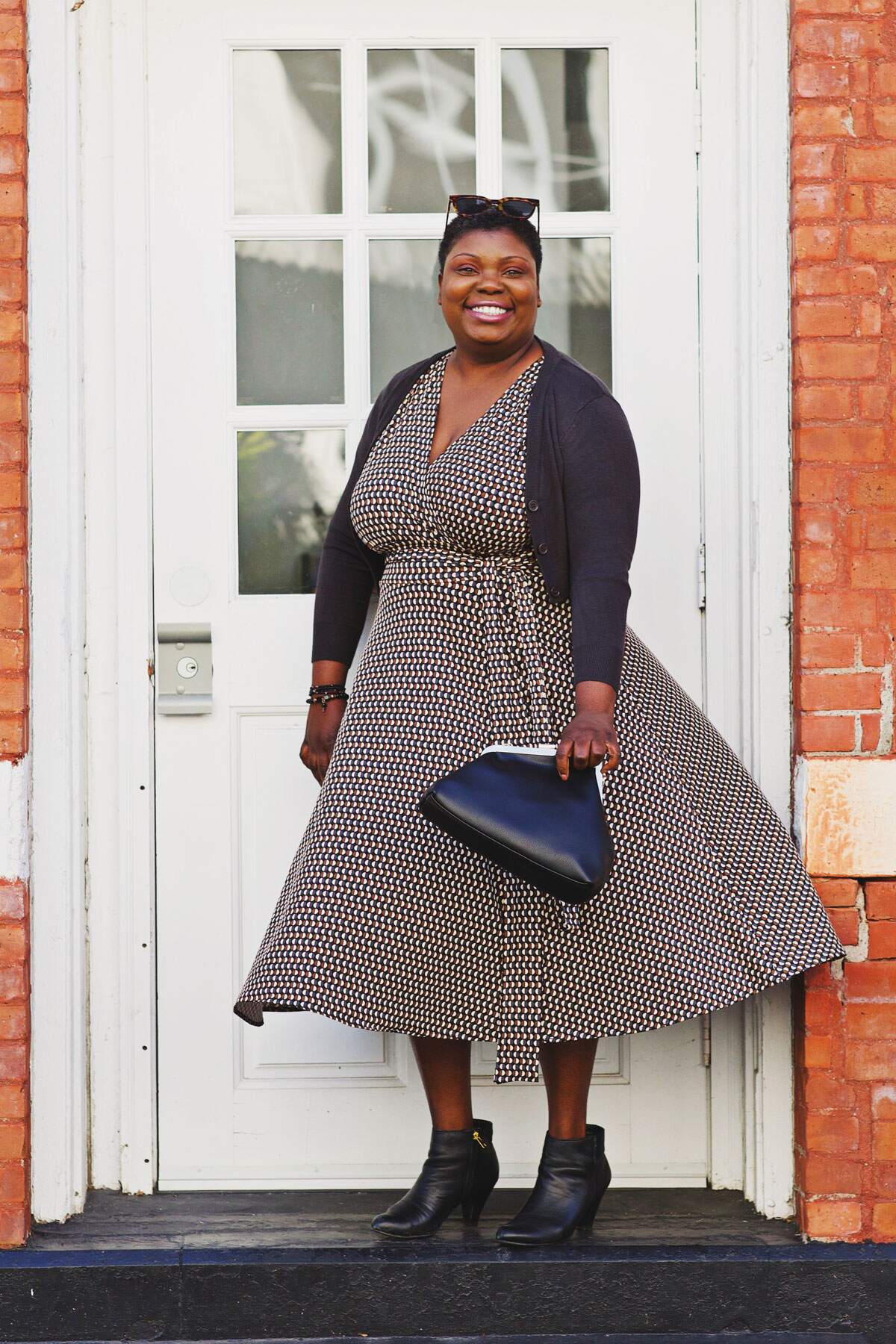 Margaret Dress - Chestnut Half Moons