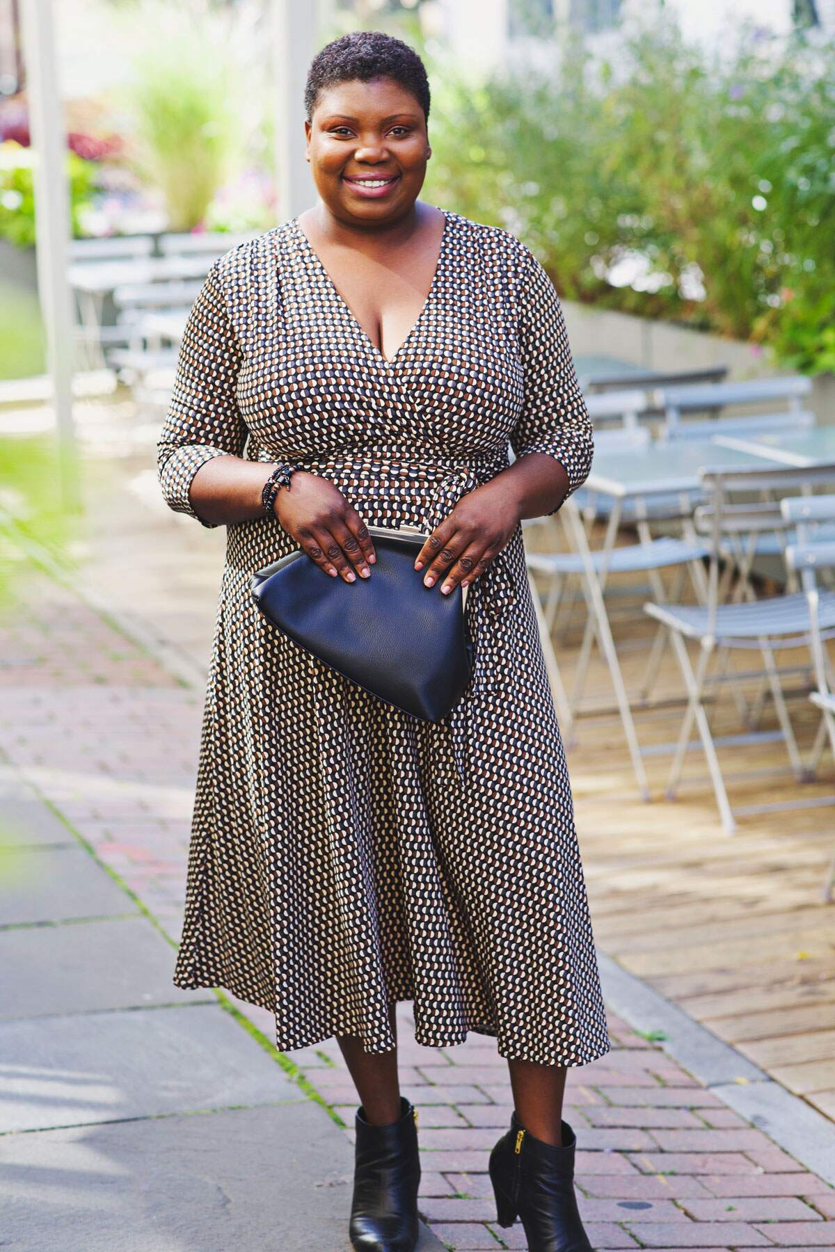 Margaret Dress - Chestnut Half Moons