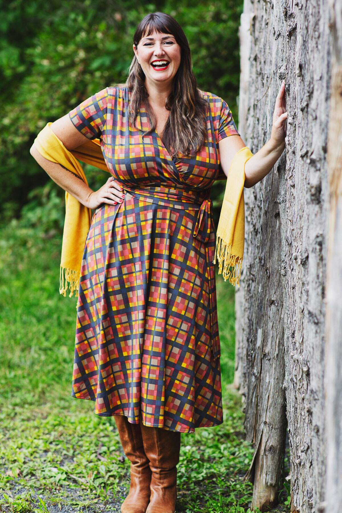 Margaret Dress - Pendant Plaid