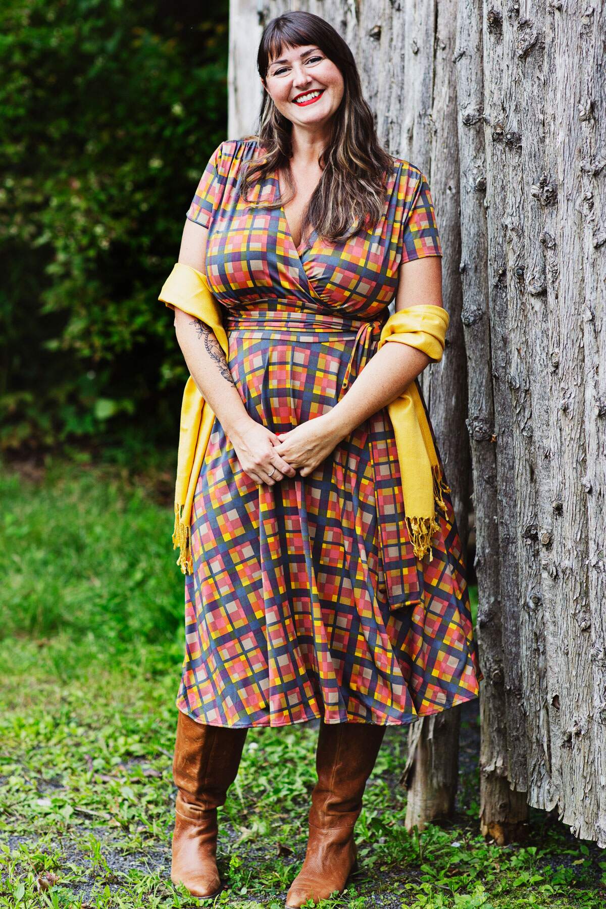 Margaret Dress - Pendant Plaid