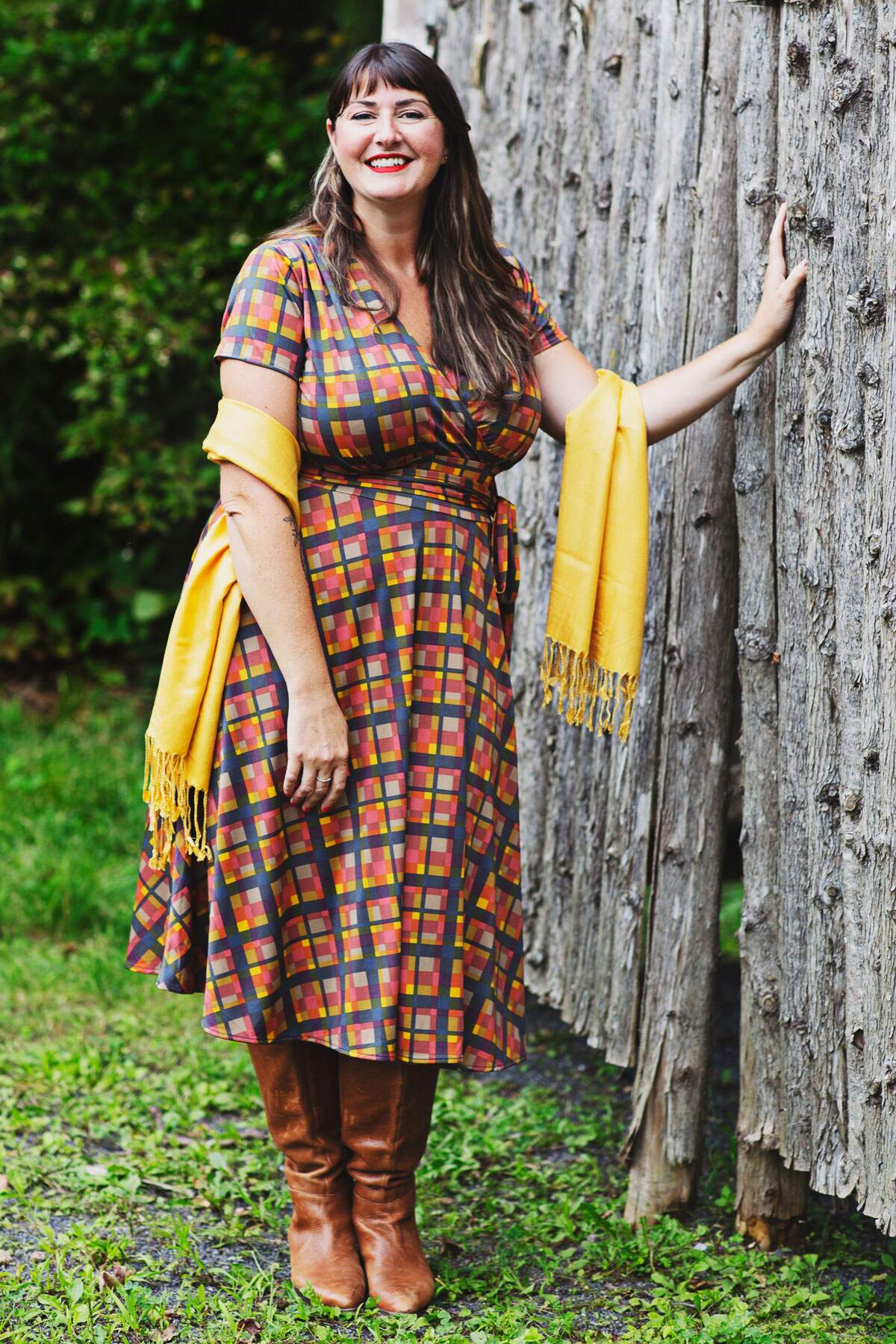 Margaret Dress - Pendant Plaid
