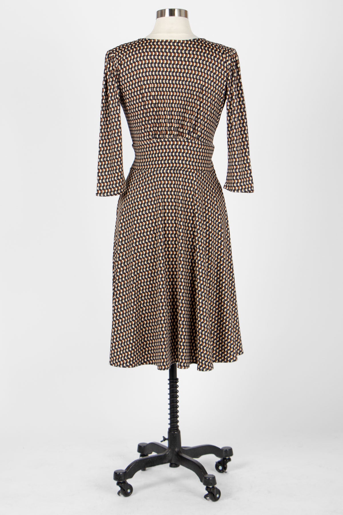Megan Dress - Chestnut Half Moons