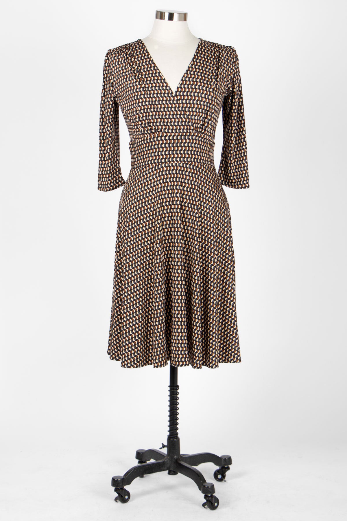 Megan Dress - Chestnut Half Moons