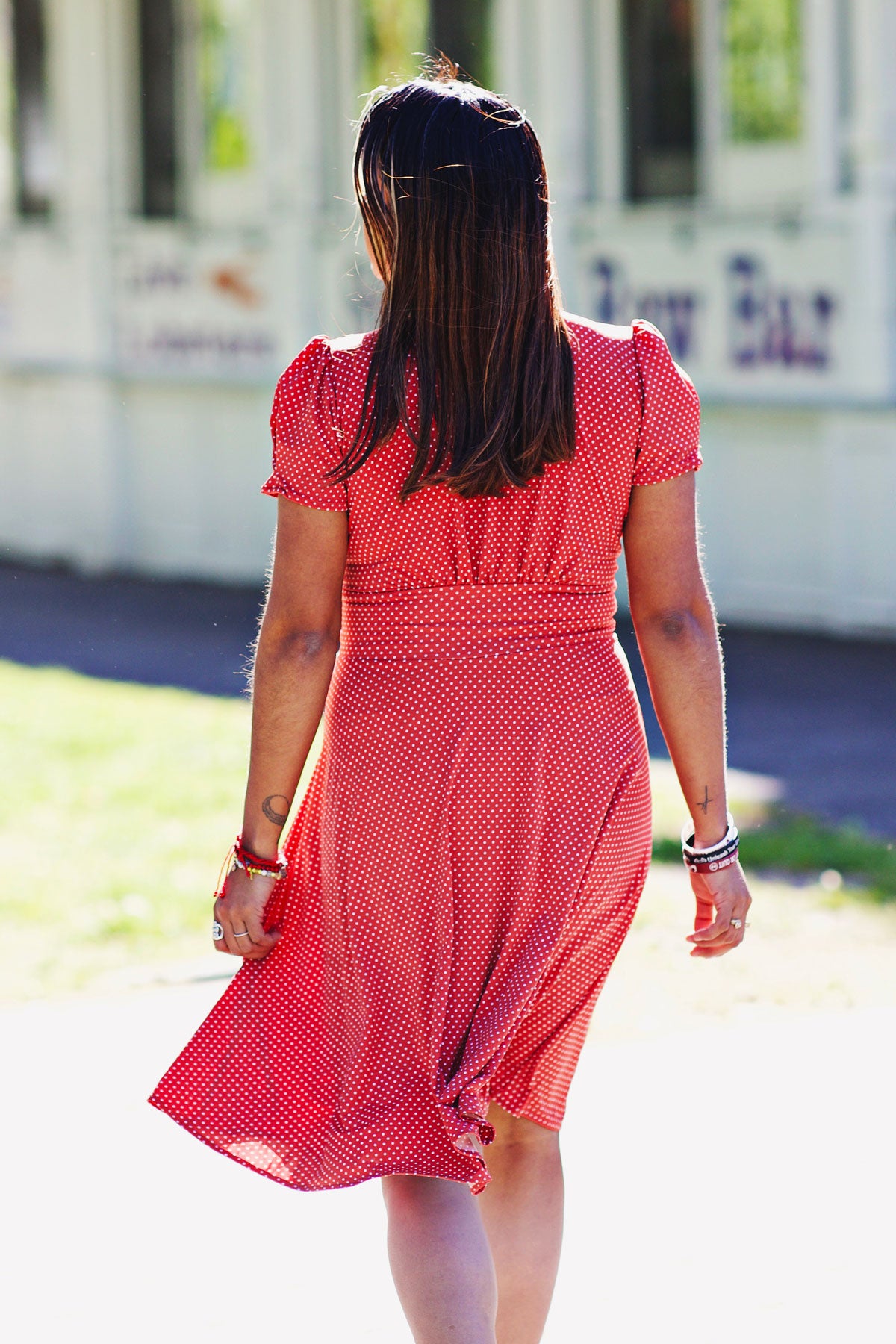 Megan Dress - Clementine Dot FINAL SALE