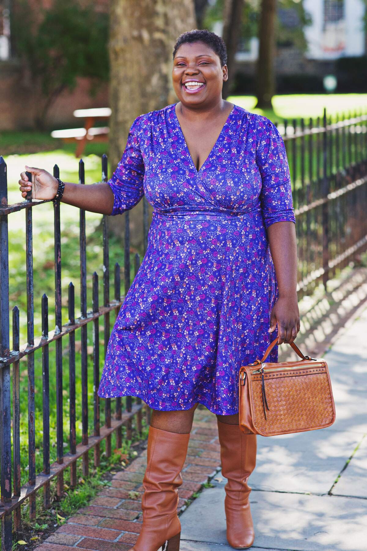 Megan Dress - Periwinkle Twinkle
