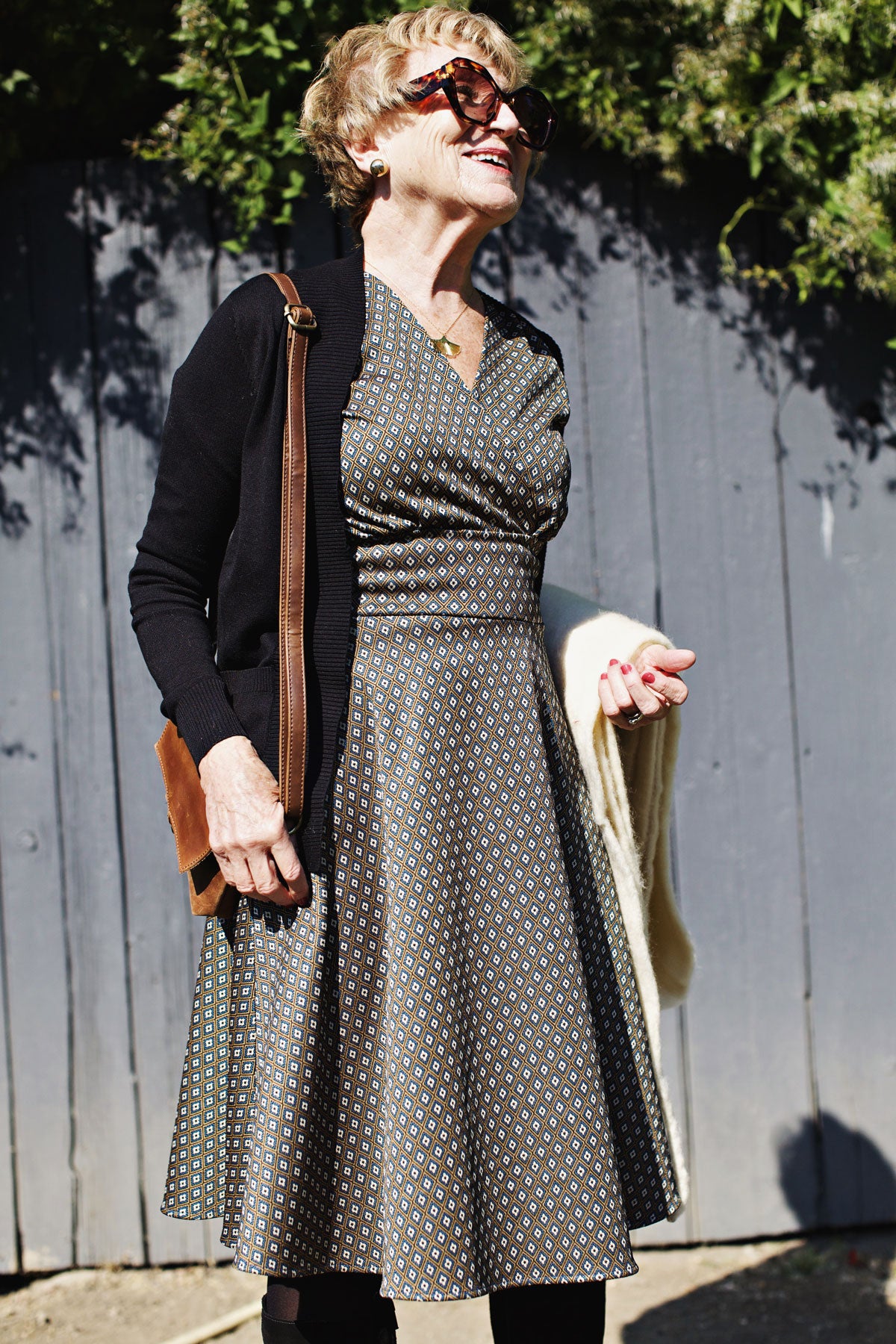 Megan Dress - Tiny Floral Jacquard FINAL SALE