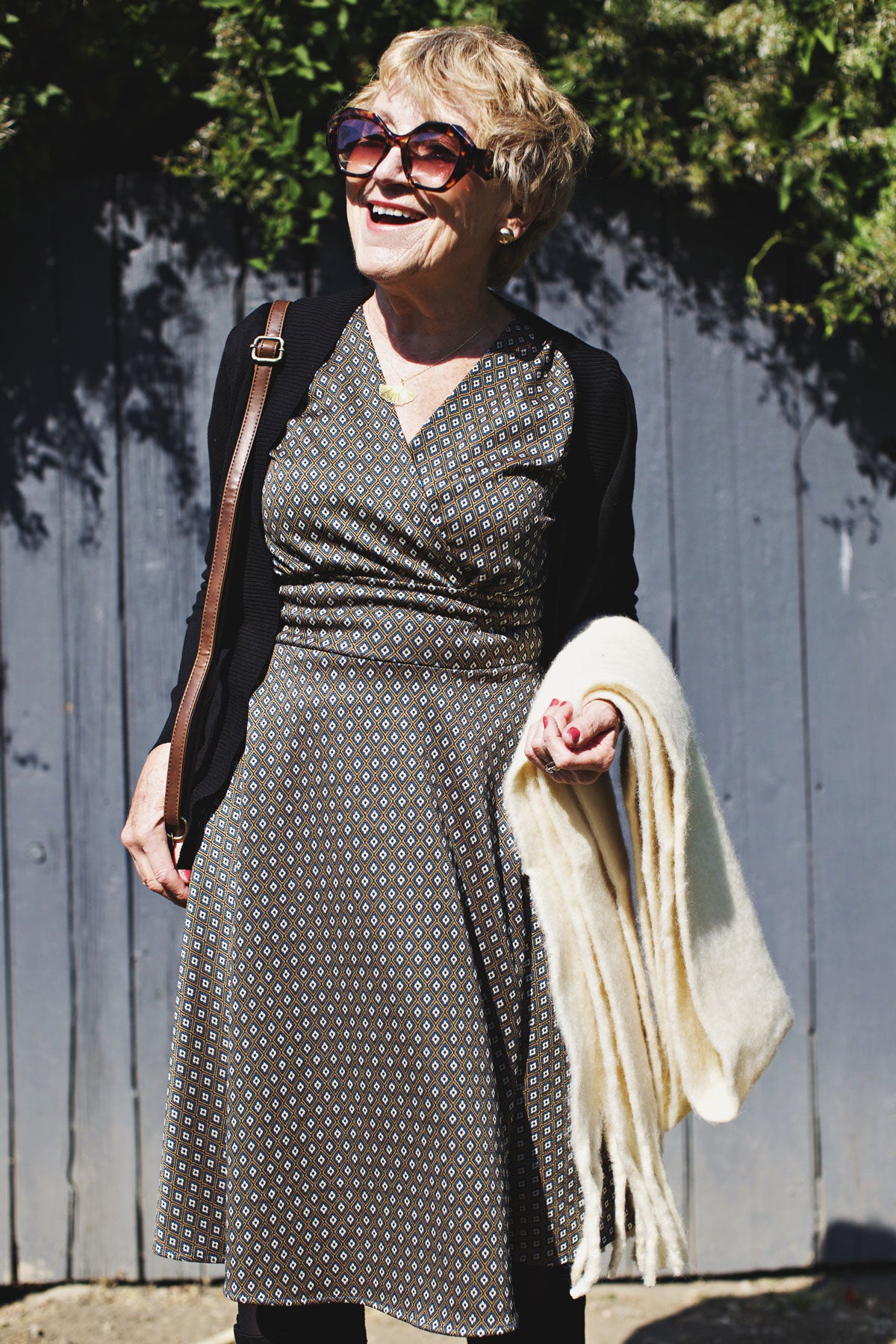 Megan Dress - Tiny Floral Jacquard FINAL SALE