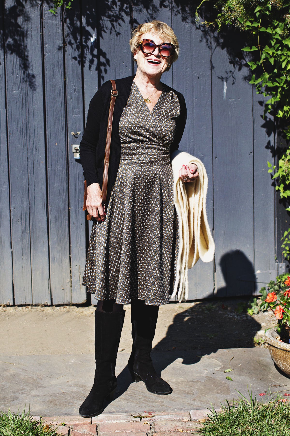 Megan Dress - Tiny Floral Jacquard FINAL SALE