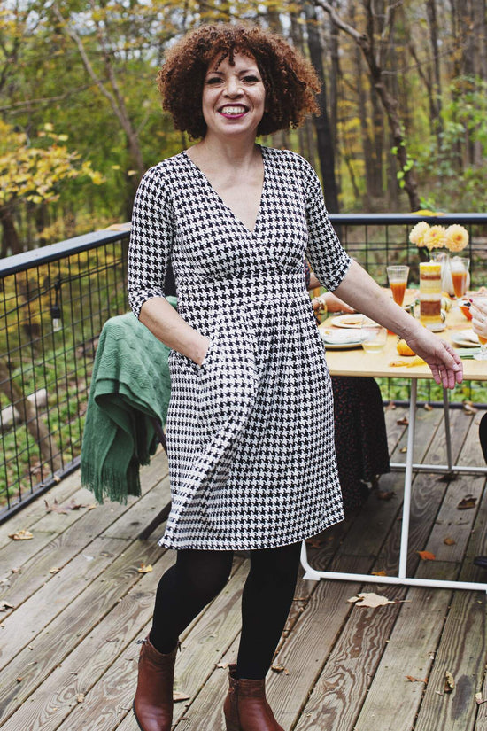 Penelope Dress - Houndstooth